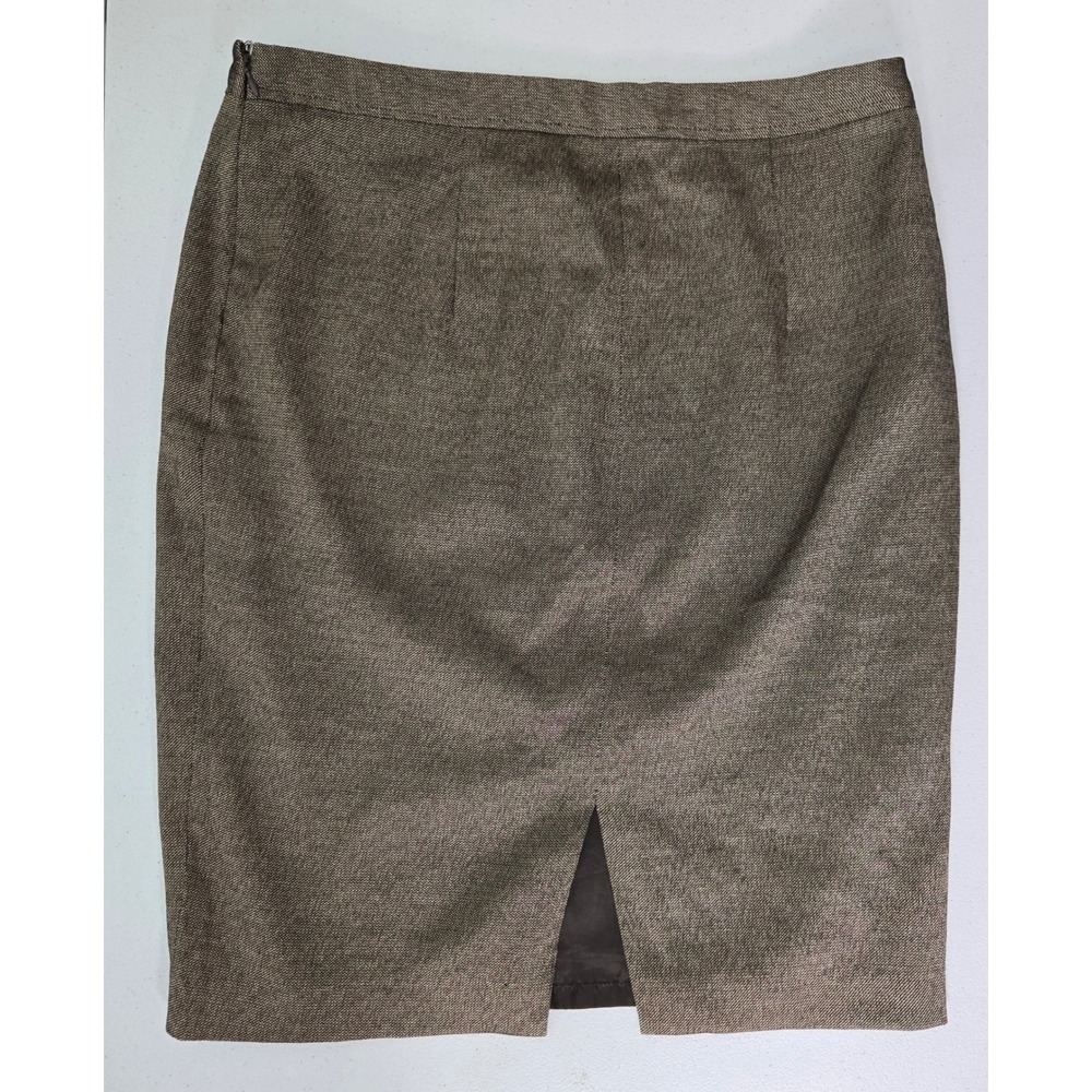 The Limited Pencil Skirt Brown Textured Business Career Women's Size 8‎